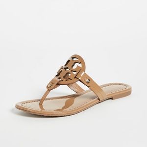 Tory Burch "Miller" Tan Thong Sandals